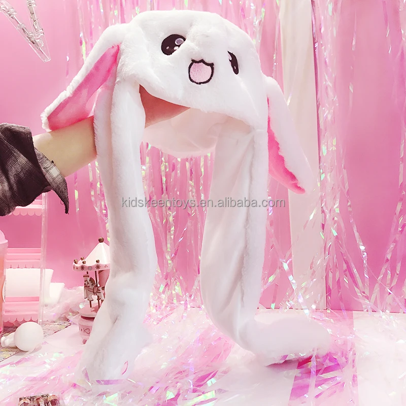 Bunny hat plush toys  lovely soft rabbit stuffed animals can be customized funny hats