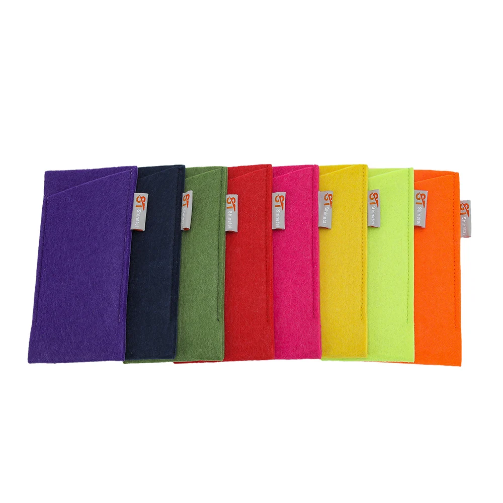 New Designer Custom Logo Soft Felt Pouch Bag for Sunglass Packaging Eyewear Accessories