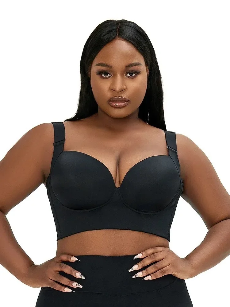 In- Stock Women Underwear Large Size Seamless Underwire Bra Push up Sports Bra Plus Size Bras