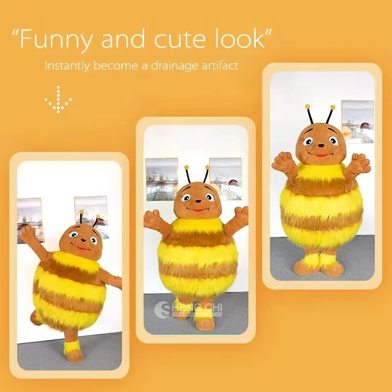 High quality 2M/2.6M wearable cartoon bee Halloween animal Cosplay costumes