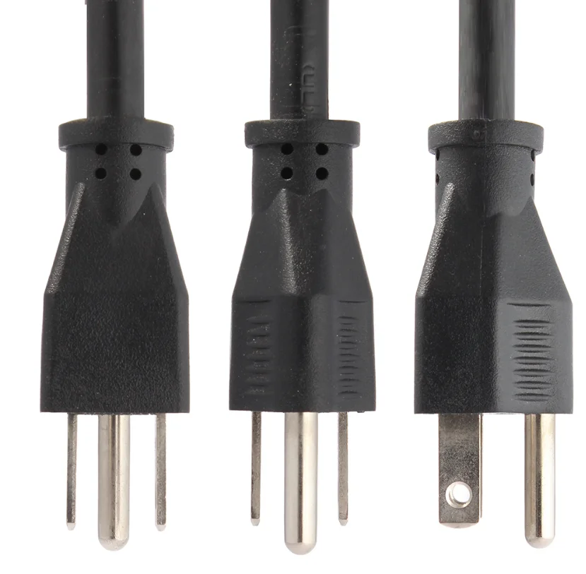 NEMA 5-15P USA Standard 3 Pin AC Power Cord SPT SJT SVT SJTW US Plug Power Cord ULCable 3 Prong