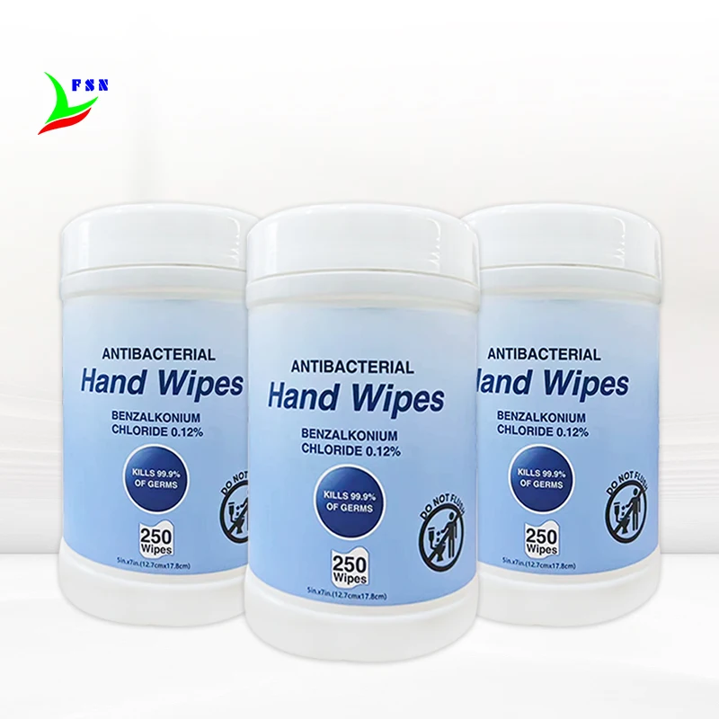 Wholesale high quality antibacterial wet wipes customizable label clean wet tissue wipe disinfecting wipes