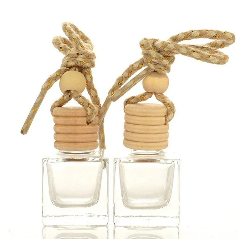 wholesale hanging car air freshener natural Scent air freshener car solid with wooden cover car diffuser clip