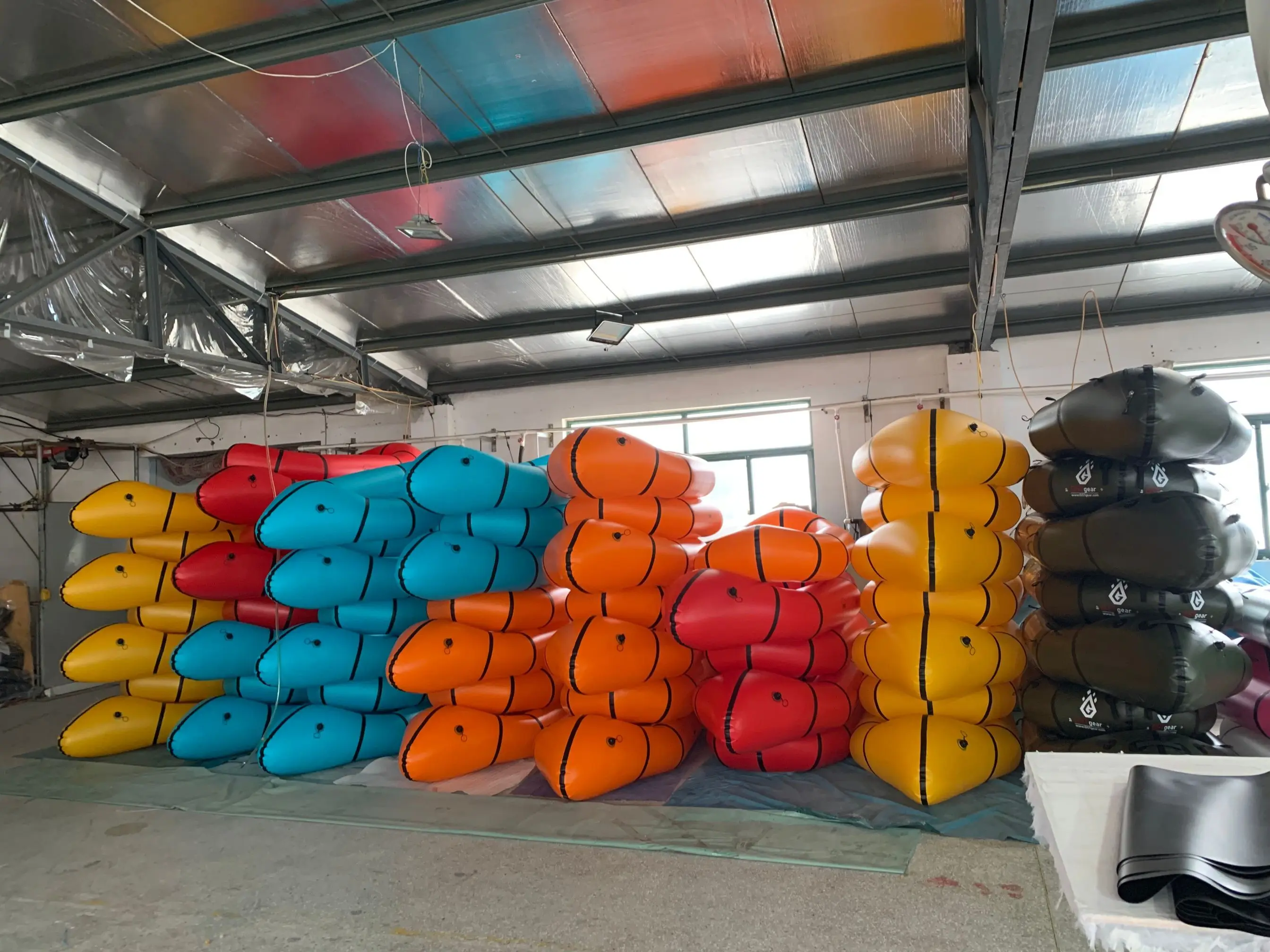 tpu nylon fabric for inflatable packraft Custom light weight TPU 1 Person inflatable packraft/ bike raft paddle kayak