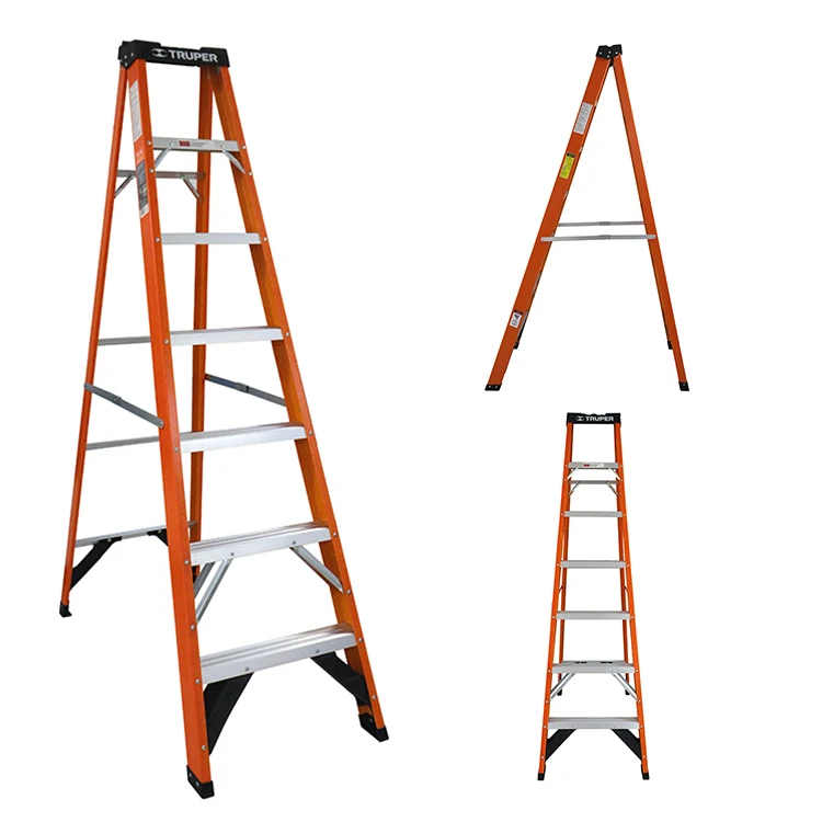 Промышленная платформа типа А регулируемая удлиняющаяся Стекловолоконная FRP ступенчатая лестница для