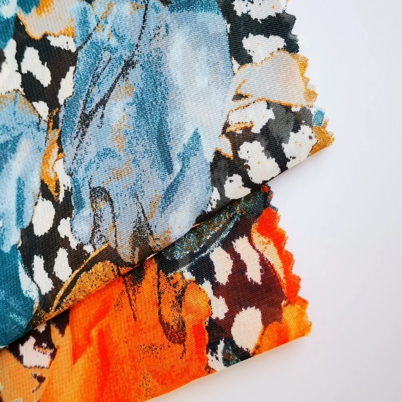 
Shaoxing textile with fashion floral pattern printed 100D chiffon fabric for ladies clothing material 