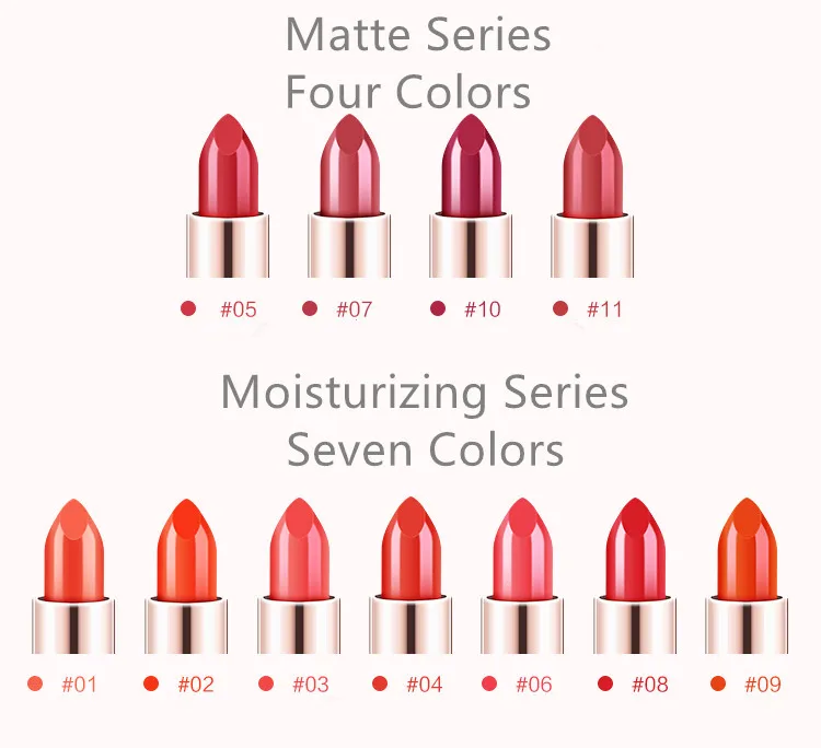 Matte Lipstick Long Lasting High Pigmented Waterproof 4 Colors Lip Gloss Kit For Lips Makeup