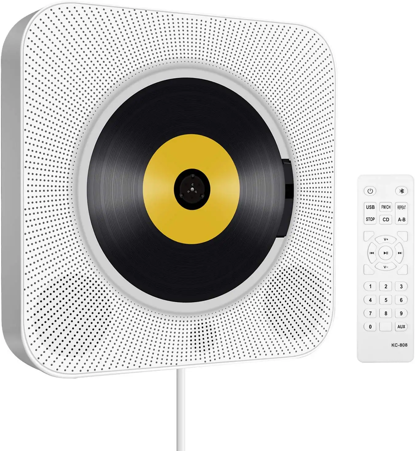  Настенный портативный CD-плеер с дистанционным управлением и Bluetooth