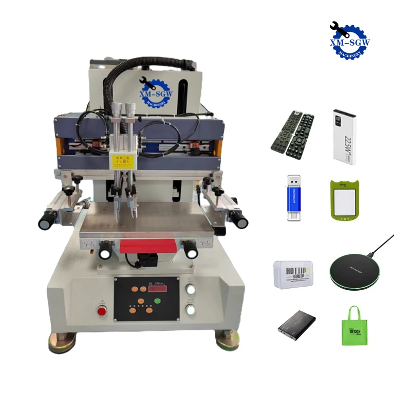 High Accurate Automatic Pneumatic Phone Case Label 4060 Screen Printing Machine For Ploy Bag