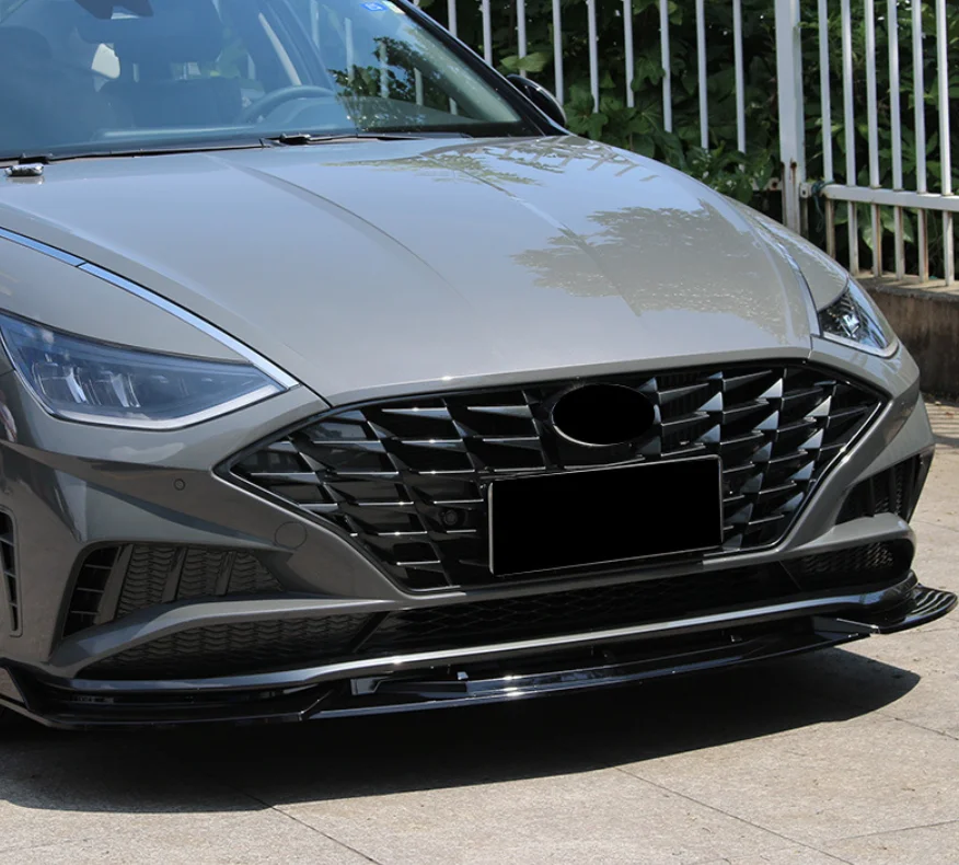 Automotive Parts 3PCS Style Front Lip For Hyundai SONATA Front Bumper Lip Splitter 2020-2022