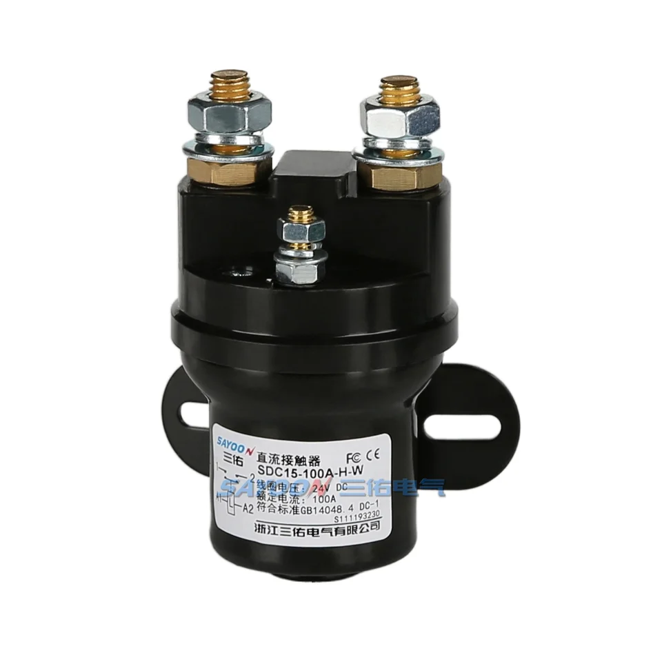 Sayoon SDC15-100A питания постоянного тока контактор Высокого Качества Магнитный электрический контактор переменного тока для электрического использование 100a 200a 300a