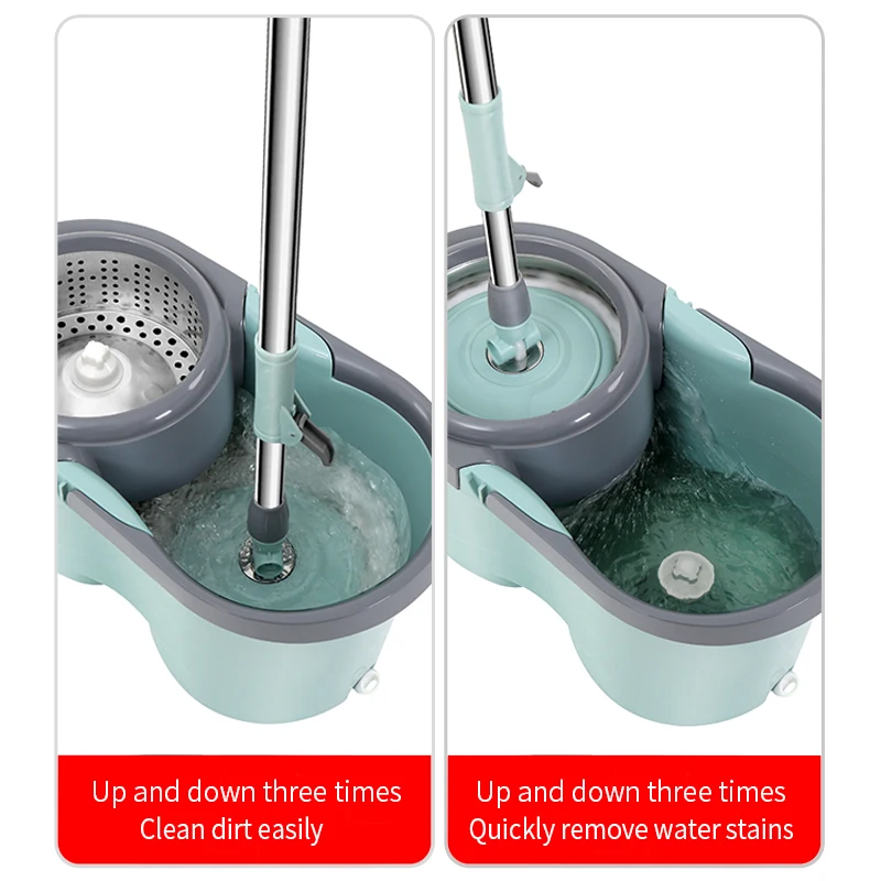 Detachable centrifugal rotating magic spin mop Spray Mop Lazy Mop Hot Sale Made in China Lazy Cleaning Microfiber