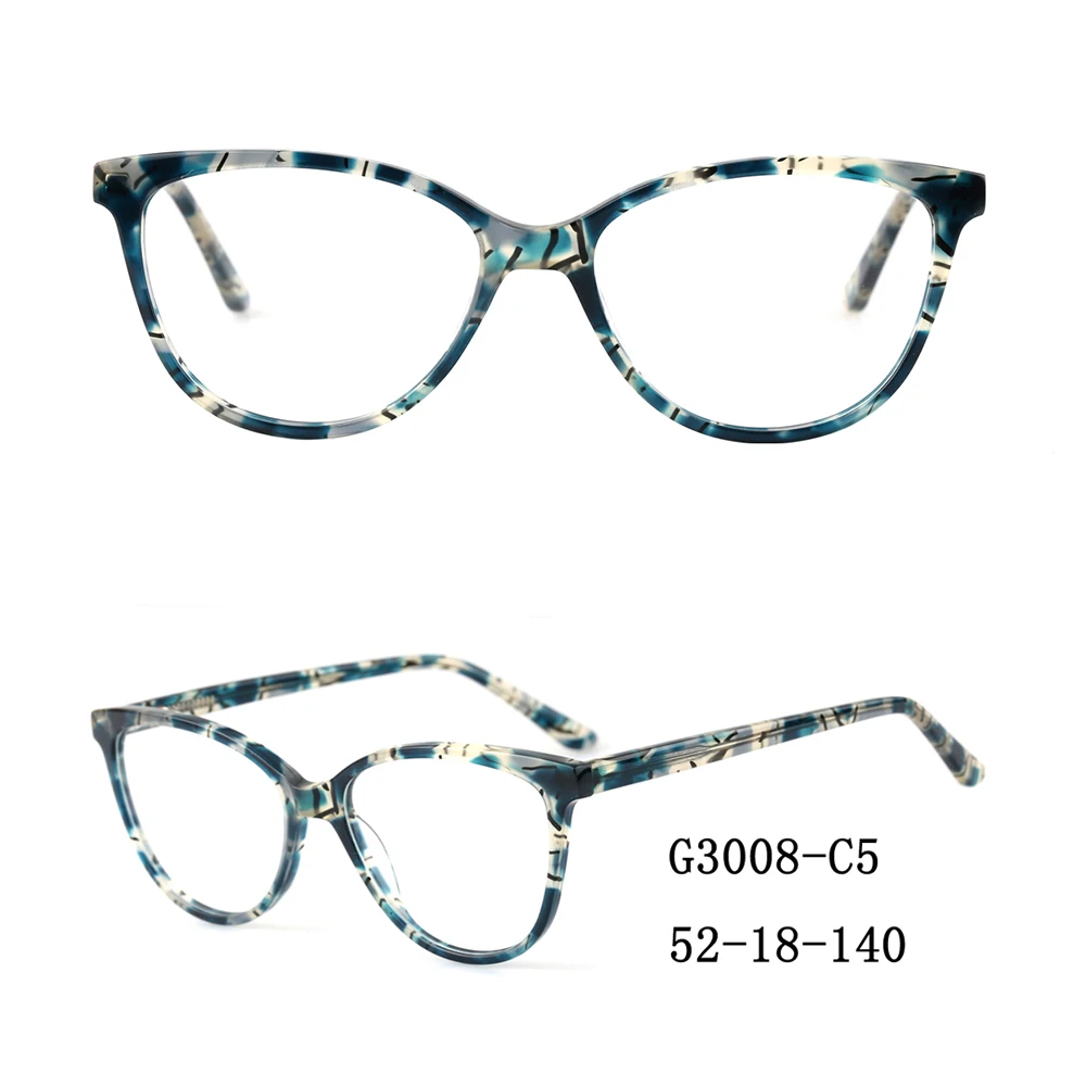 G3008, высококачественные оправы для очков кошачий глаз, модные мужские и женские ацетатные очки, оптические оправы для очков
