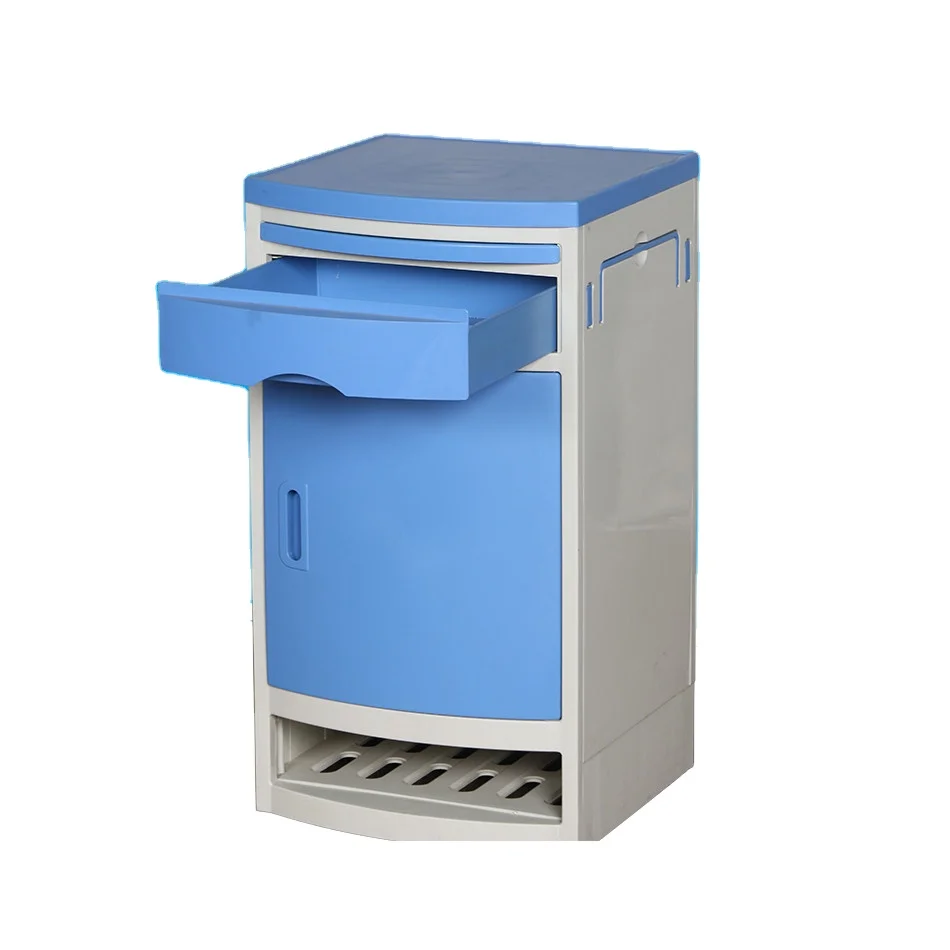 High quality ABS plastic hospital bedside cabinet