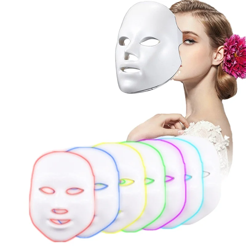 
7 Colors Facial Therapy Beauty Photon Skin Rejuvenation Anti Wrinkle Ance Instrument LED Light Face Mask 