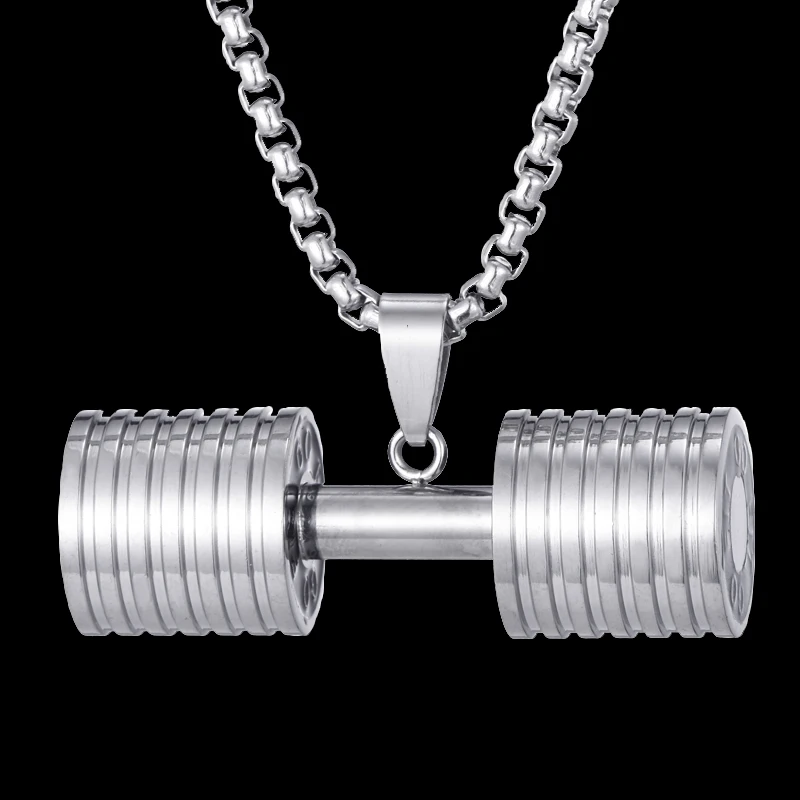Ready To Ship Fashion Stainless Steel No Fade Hammer Pendant Men Necklace High Quality Hip Hop Silver Trendy Necklace For Men
