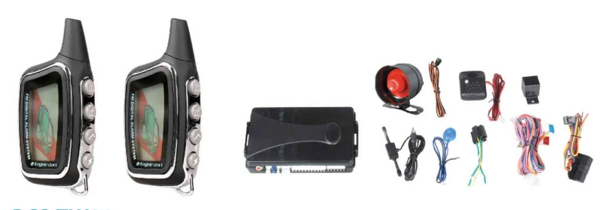 manual car alarm system two way flip key remote controller RMB or USD quote normal12v car alarm with keyless entry door function