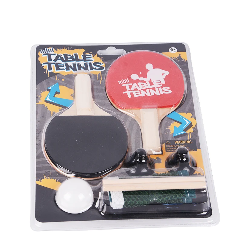 Factory custom provided professional table tennis racket set ,2 rackets 1 balls 1 net  ping pong paddles set for gift