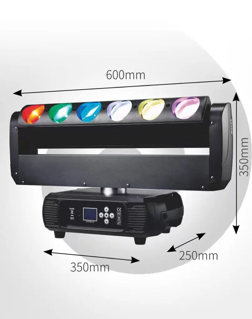 New arrive 6pcsx40W full color rgbw 4 in 1  led matrix light led matrix moving head light stage light