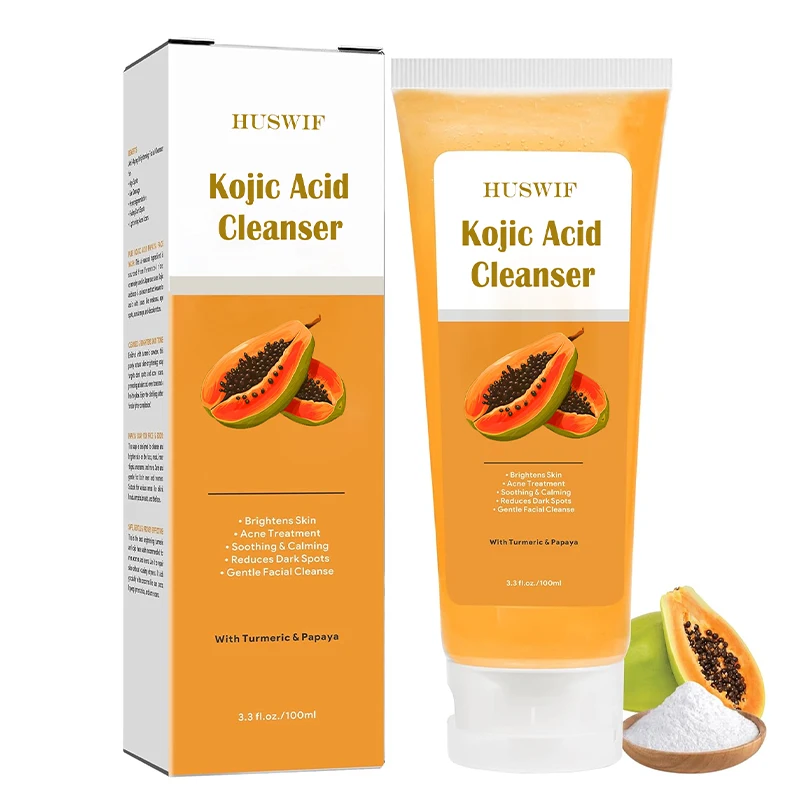 Wholesale Tumeric Lemon Deep Cleansing Soap Whitening Exfoliating Kojic Acid and Turmeric Cleanser for Face Body