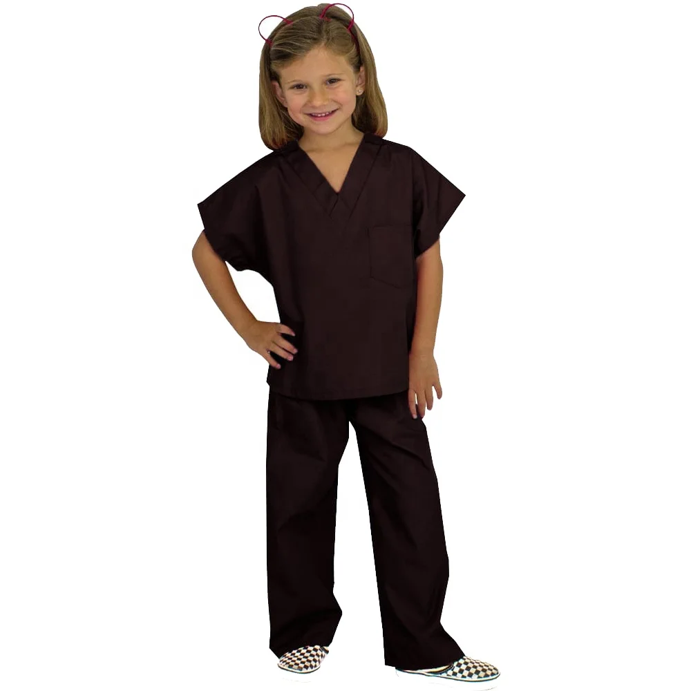 Wholesale Custom Scrubs Nursing Medical Uniform Clinical Cosplay Scrubs Uniforms Children Scrubs Sets For Kids Game