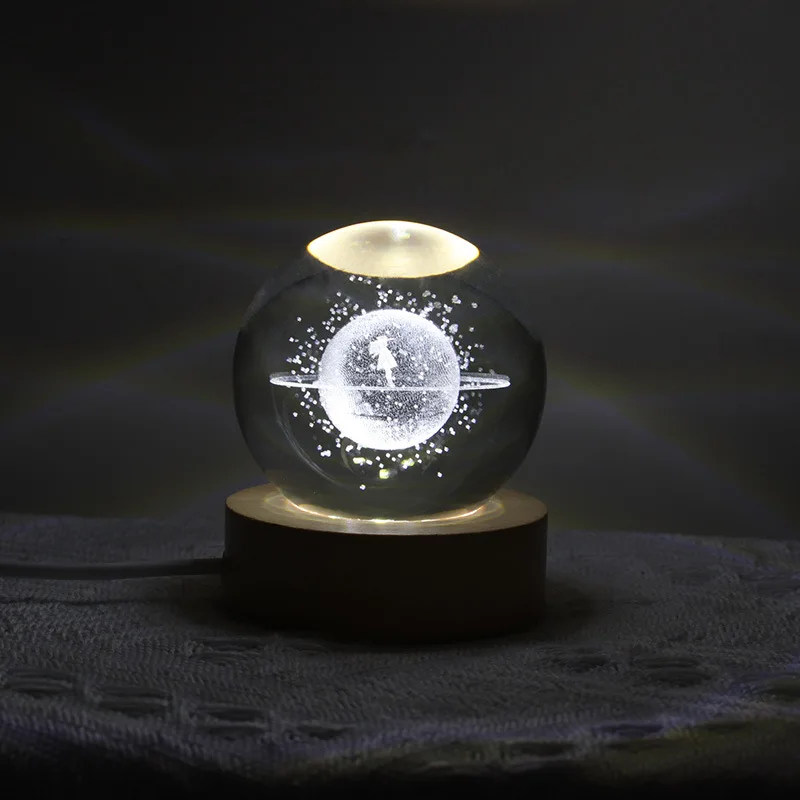 wholesale clear glass christmas ball ornaments Wholesale High Quality Crystal Ball K9 3D Laser Carved Creative Gifts Ball