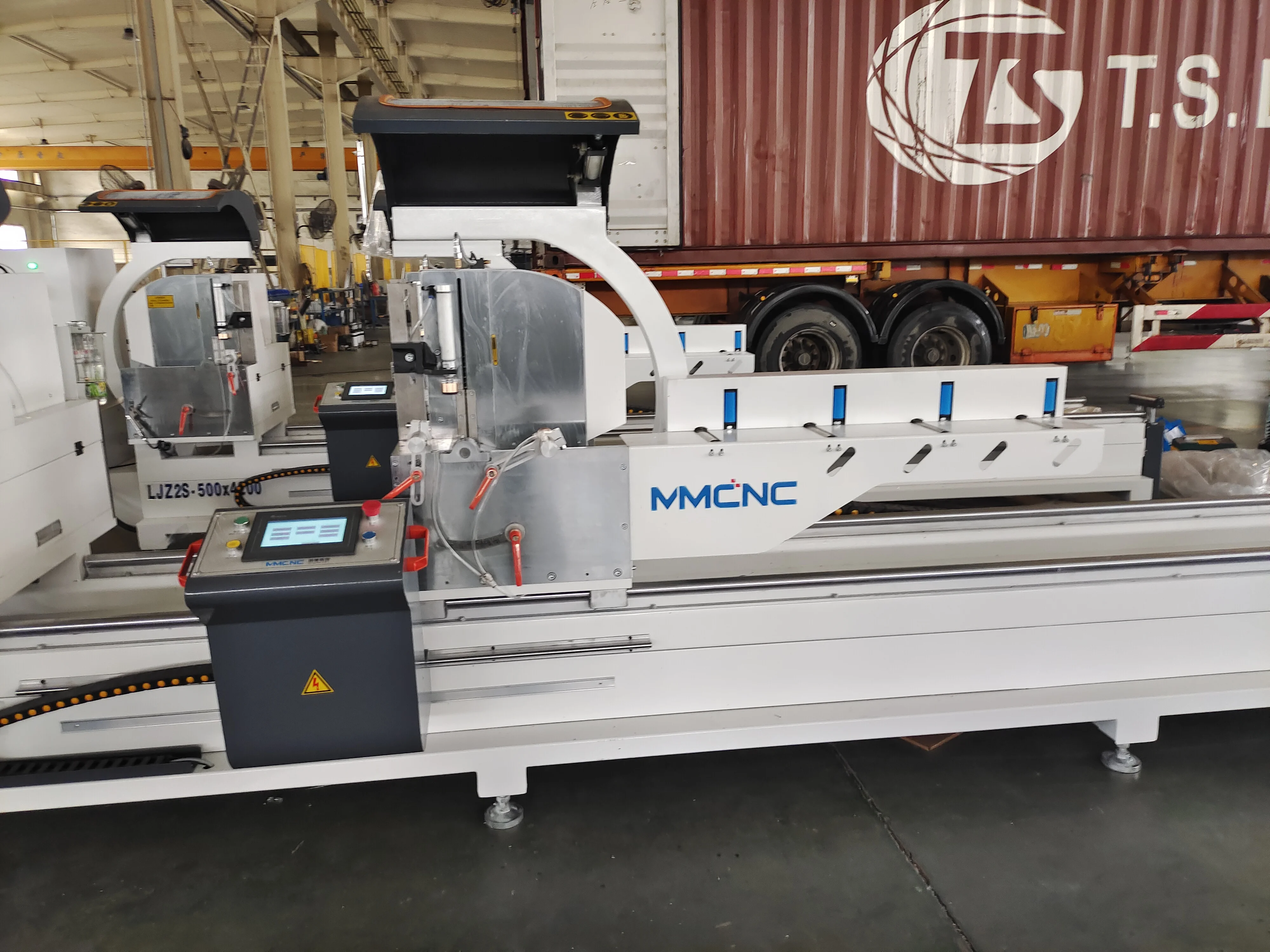 500mm 600mm saw blade heavy duty cnc automatic double head miter saw for aluminum profile cutting machine