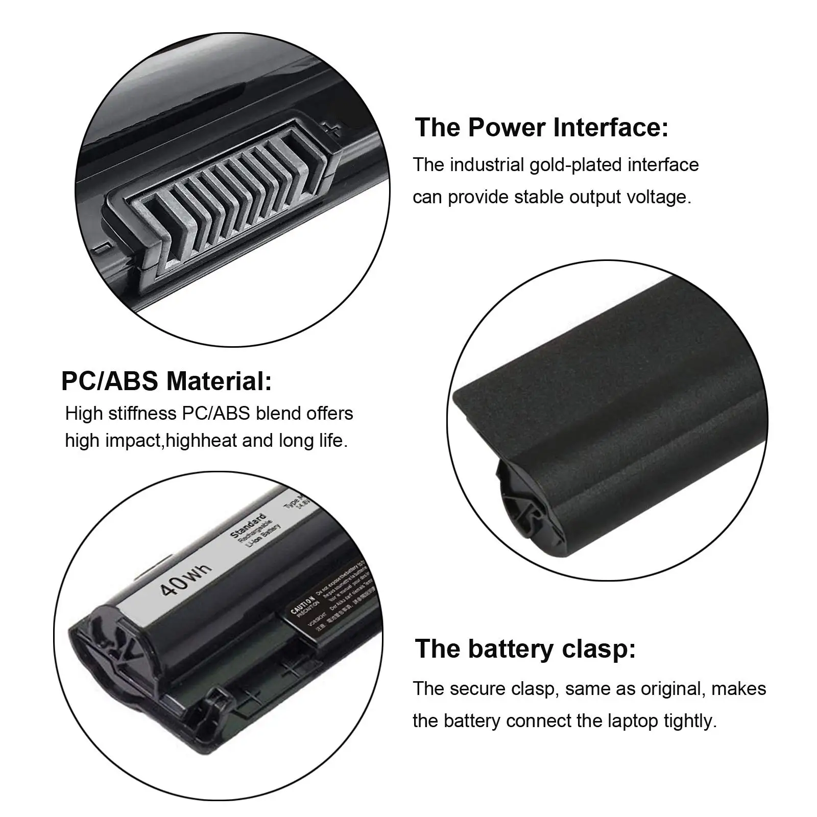 Factory OEM 14.8V 40W M5Y1K Battery For Dell Inspiron 14 3451 Wholesale 4cells Laptop Battery