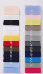 custom polyester fabric tc soft plain women shirts and blouse lining fabric