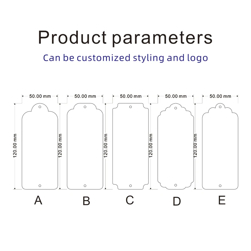 Unfinished bamboo label rectangular blank hanging ribbon hole suitable for Thanksgiving custom hanging sign bookmark