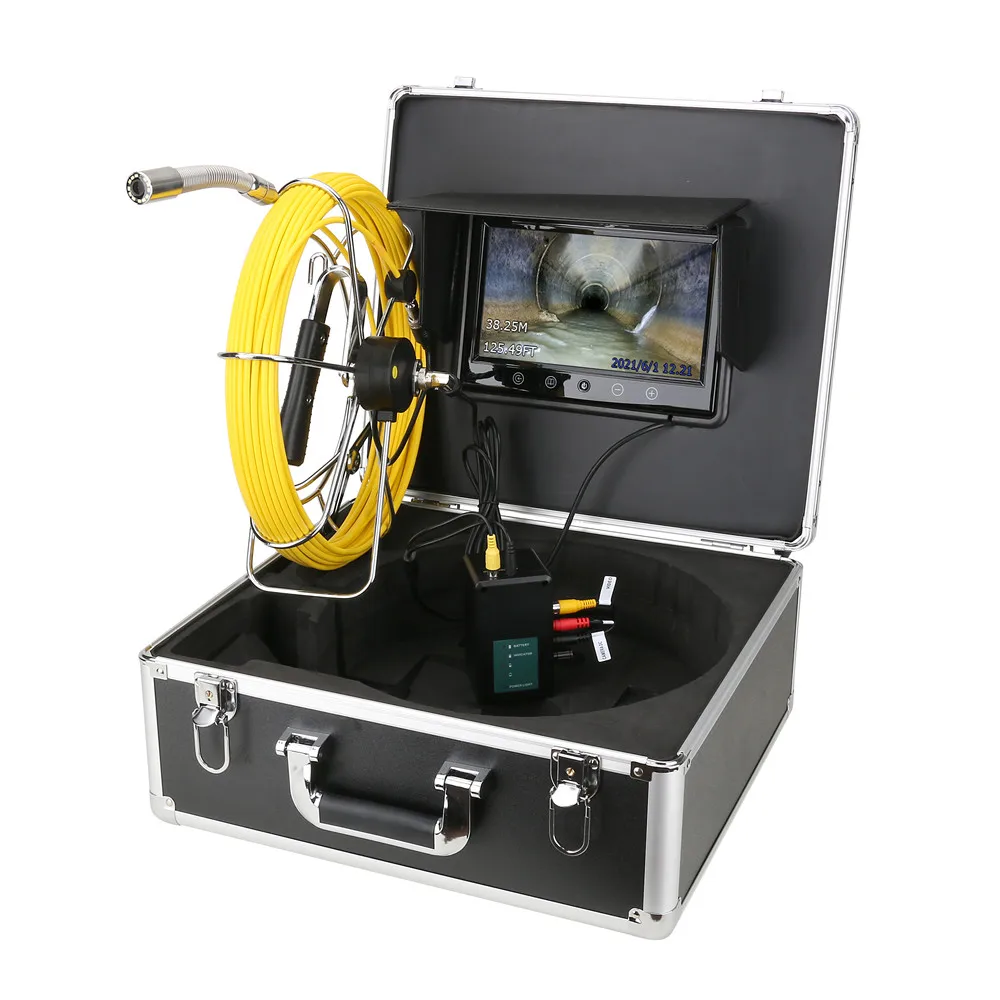 10 inch monitor 50M 512hz locator sonde camera pipe inspection Industrial Endoscope drain sewer Meter Counter camera 22mm