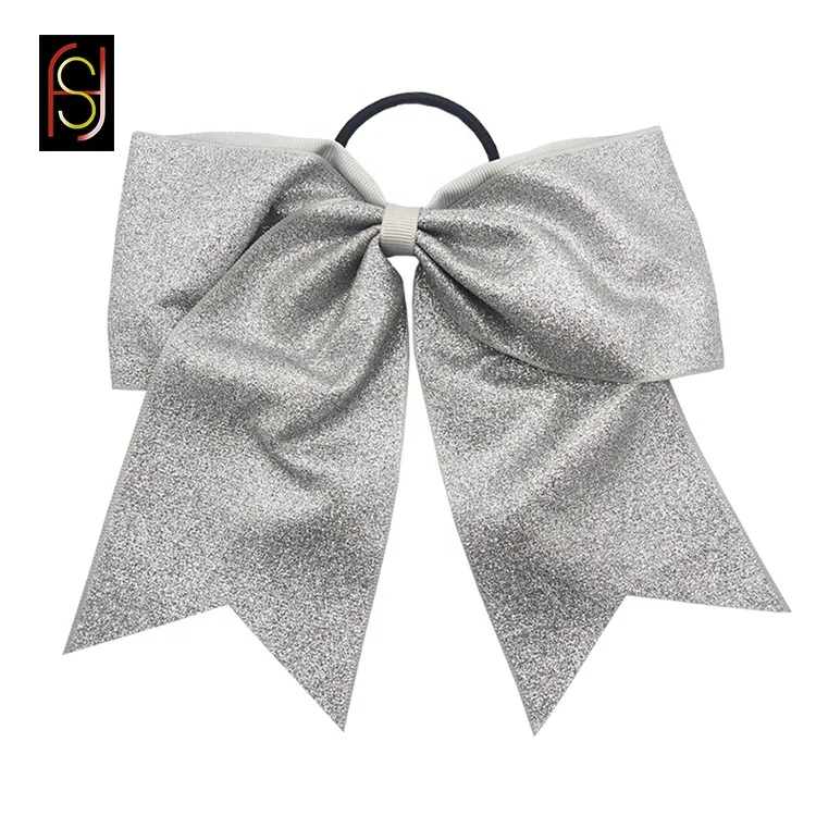 Factory custom 7 inch big boutique girl butterfly cheer hair bow