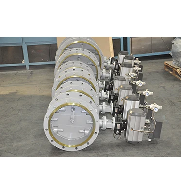 Pneumatic Air Damper Valve Butterfly Structure for Water and Base Media for Flue Gas