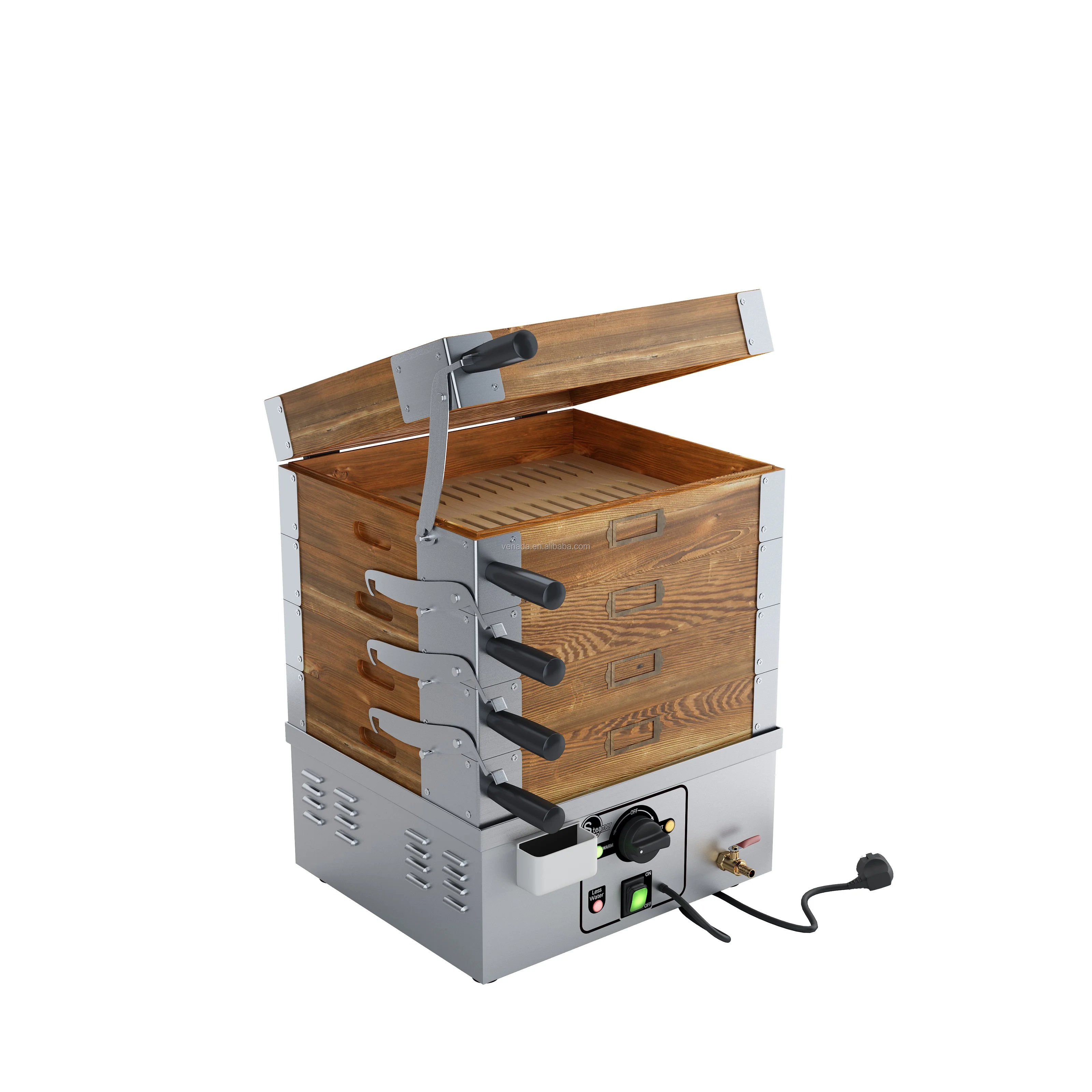 Электрический горячий горшок из нержавеющей стали с пароваркой