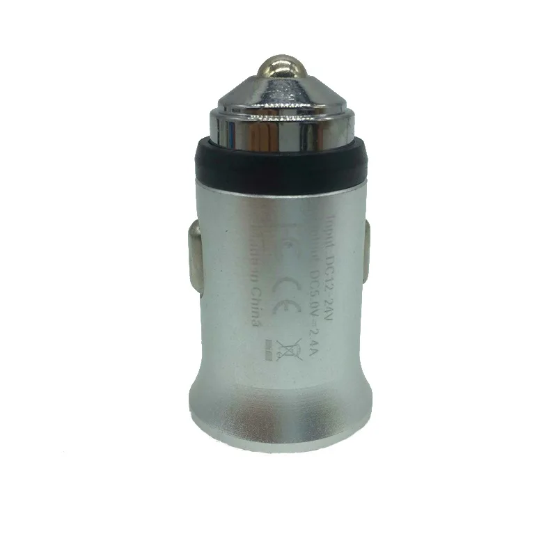 Двойной порт USB Автомобильное зарядное устройство быстрой зарядки мобильного телефона проводной USB для Samsung Huawei