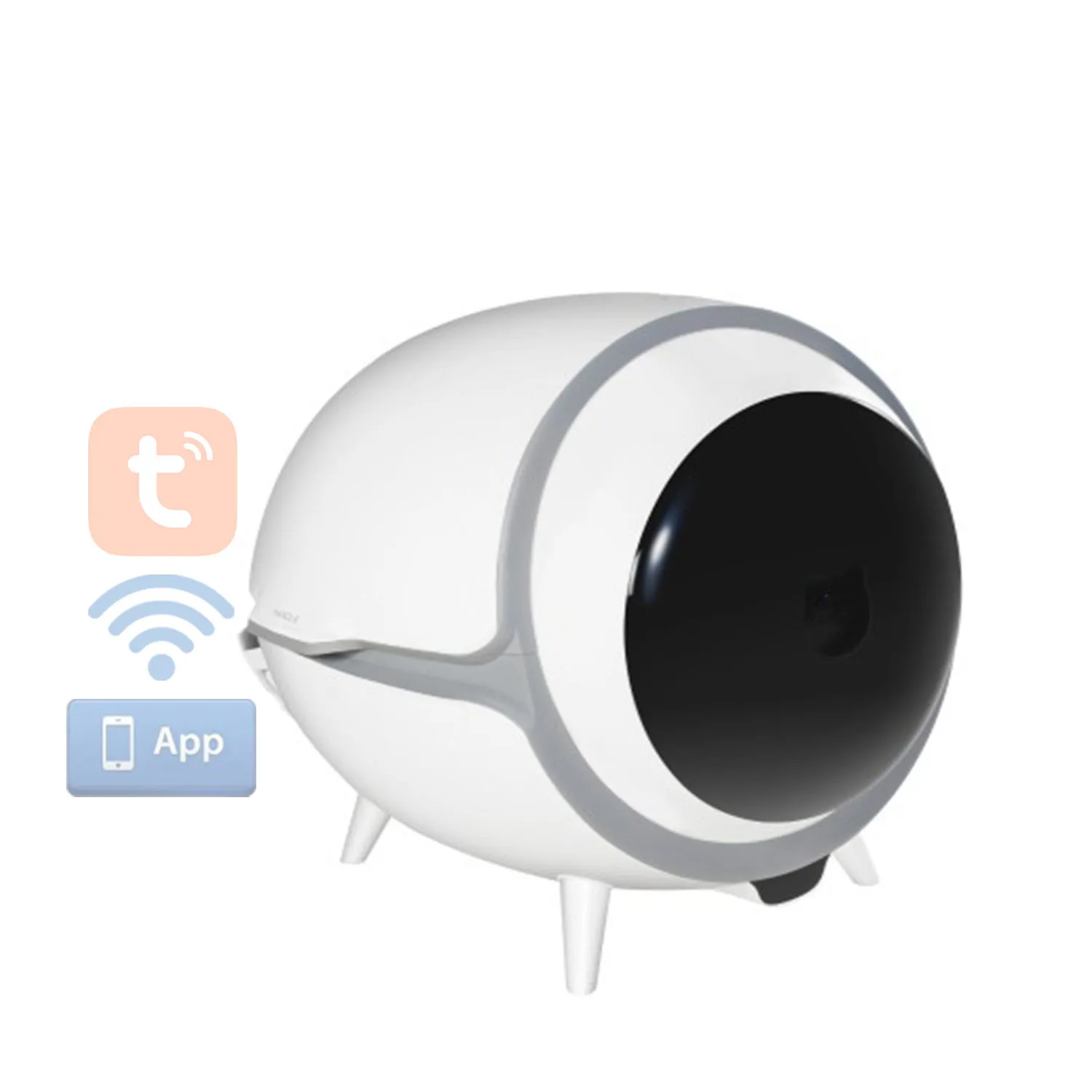 2024 New Wi-Fi Connectivity and App Control Fully Automatic Cat Litter Box