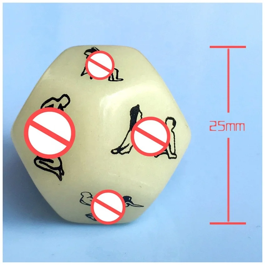 12 Sides Acrylic Funny Erotic Dice Sexy Dice Sex Dice Adult Game