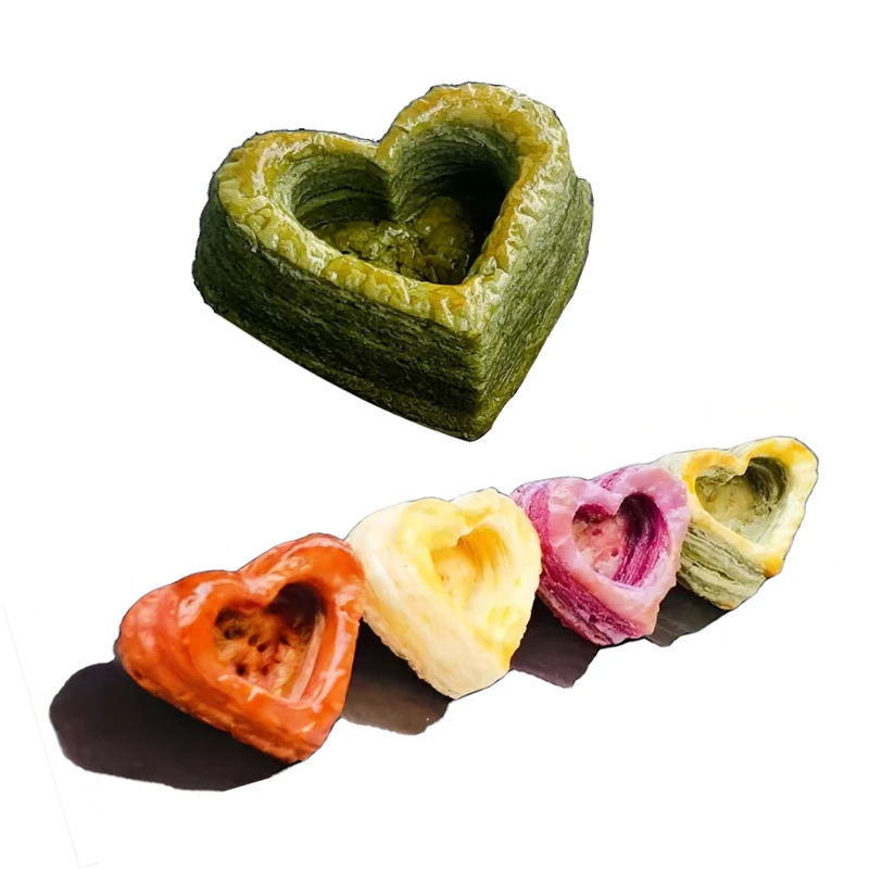 Heart Shaped Lasagna Mini Round Crispy Assorted Shells Commercial Home Mini Recipe Tart Shells