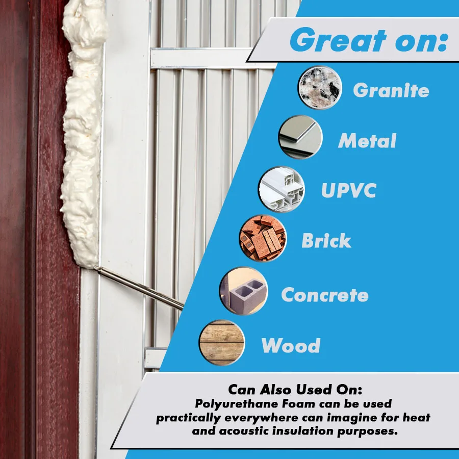 Antas 218 750Ml Floor Tile Sealing Anti-leaking Sealant Spray Glue Pu Polyurethane Foam Adhesive