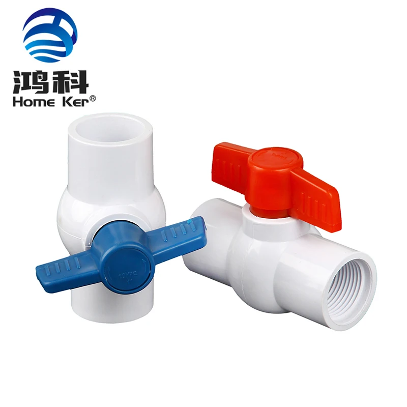 China Supplier High Quality Pipe Fitting Plastic Plumbing Material Fitting Newest Pvc Ball Valves