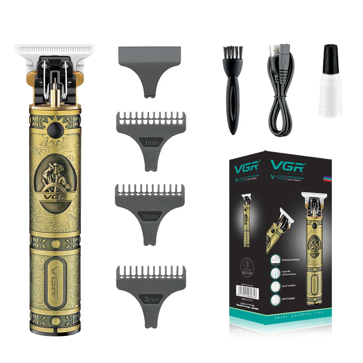 Вгр V-085 T-blade машинка для стрижки бороды и усов; Волос машина резки металла профессиональная волос Машинки электрический