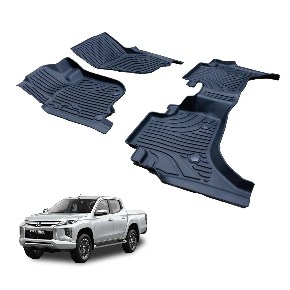 Auto parts 4X4 pick up truck carpets 3D TPE Rubber Car Floor Mats cargo liners for Mitsubishi L200