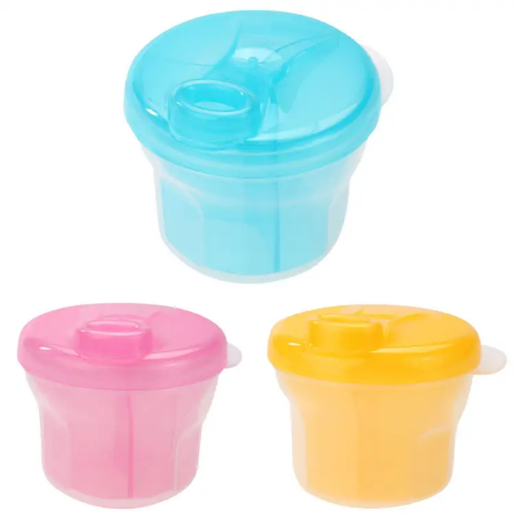 1pcs 3 Layer Rotary Milk Powder Box Safety Storage Box Container Product Portable Milk Powder Tank Baby Food Storage