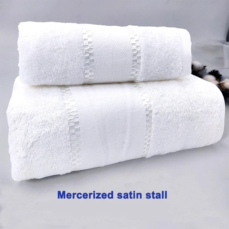 Wholesale towels all cotton bath towels square beauty salons hotels white five-star hotels bath towels