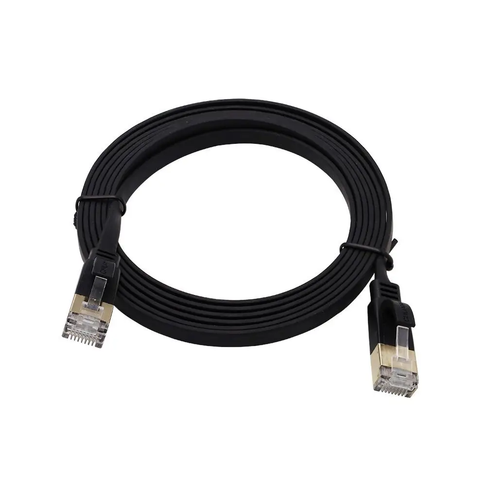 Плоский кабель Ethernet Cat 7 Rj45, медные кабели связи Ethernet 30AWG