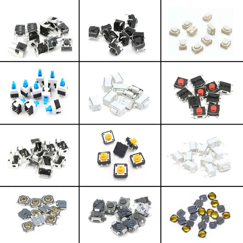 460pcs=24 types Tactile Push Button Touch Switch Remote Keys Button Microswitch Hot Sale