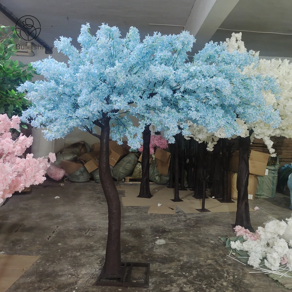 Customized 180cm White Pink Sakura Artificial Flower Cherry Blossom Tree For Wedding Decor