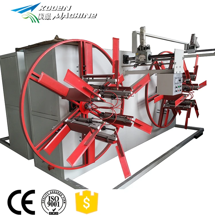 Automatic double station PE plastic pipe winder