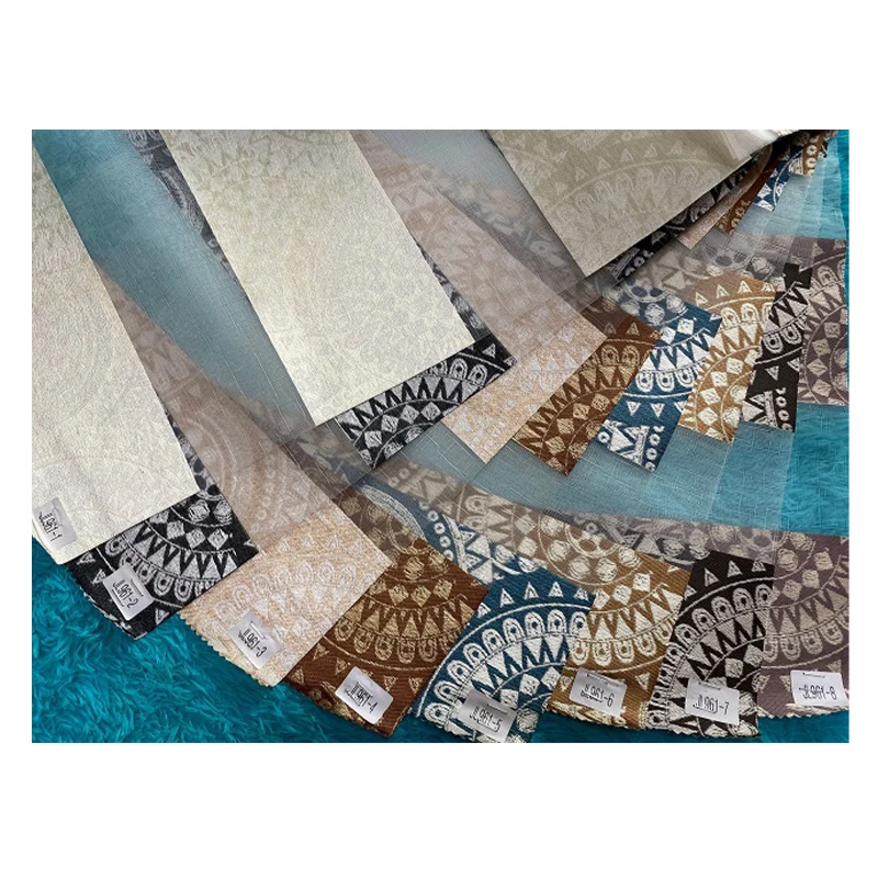 Modern Thick Fabric Printed Leaf Pattern Zebra Blinds Double-layer Roller Blinds Custom Made Window Curtains Fabric