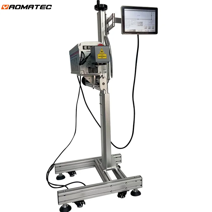 YAOMATEC CO2 Laser Marking  online flying laser 40w CO2 Laser Marking Machine